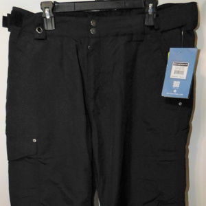 Men's White Sierra Soquel Pant - 30' Inseam Sz L Adjustable waist,) pockets too!